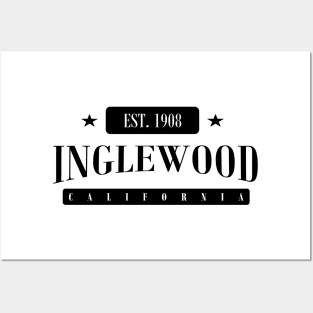 Inglewood Est. 1908 (Standard Black) Posters and Art